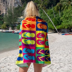 Велики пешкир за базен од 100% отпорног на памук и песак за хотел и плажу