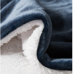 Makapal na Throw Blanket Malambot Malambot Plush Flannel na binubuo ng sherpa fleece