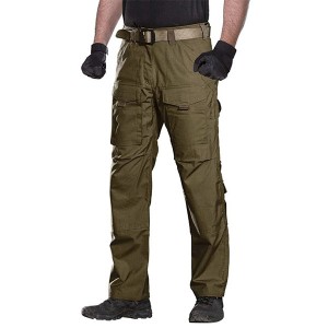 Stretch hiking pants with belt for travel