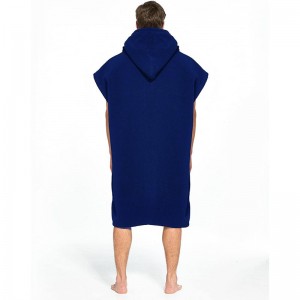 Badstof strand veranderende droge badjas met aangepast logo en voor een goede prijs