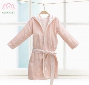 I-Muslin Kids Hooded Cover Up Soft For Beach and Pool Towel