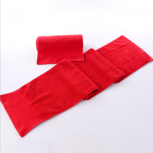 Yoga Sweat Towel Cotton Terry Fabric Logo Customized Ukuran Panjang