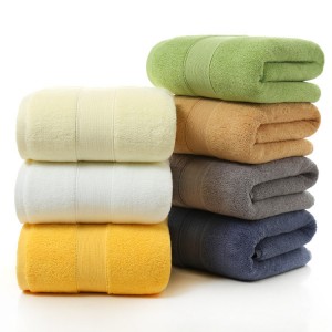 Asciugamani di bagnu 100% cuttuni di lussu set di asciugamani d'alberghi persunalizati logu persunalizatu