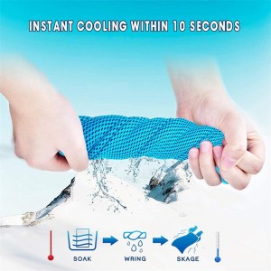 Cooling Towel Soft Breathable Microfiber bakeng sa ho Matha