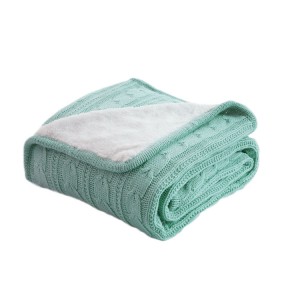 Простое одеяло в скандинавском стиле, чехол для дивана, вязаное вязаное одеяло из шерпы для отдыха