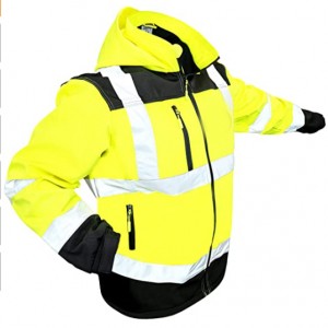 Bezpečnostná uniforma s vysokou viditeľnosťou pre stavebných robotníkov