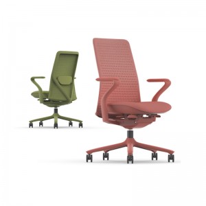 Mid Back 3D Fabric Chair nga adunay 2D Armrest