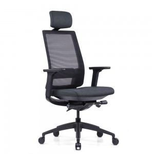 Goodtone Ergonomic Adjustable Black Mesh Desk Molula-setulo oa Ofisi
