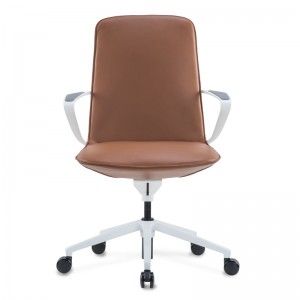 Poslovna poslovna ergonomska okretna uredska stolica od pune kože za šefa menadžera
