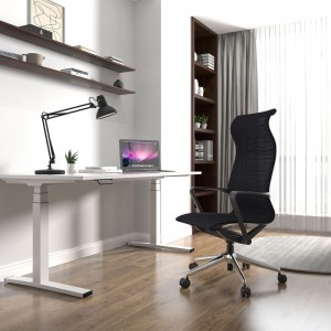 Крісло для домашнього офісу з високою спинкою і сітчастим підголівником
