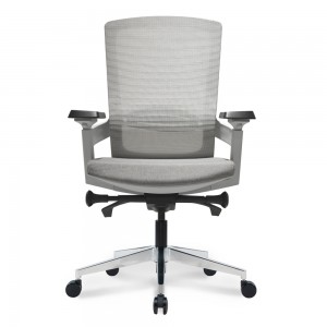 Cadeira de oficina de malla de gran tamaño con brazos axustables