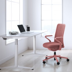 Rozā biroja krēsls