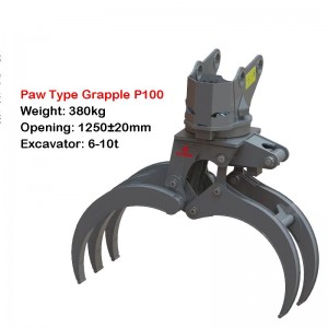 Excavator Attachment Log Grapple/Bucket/Extended Arm
