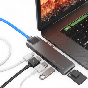 9 in 1 USB C Thunderbolt 3 HDMI Ethernet USB C Hub
