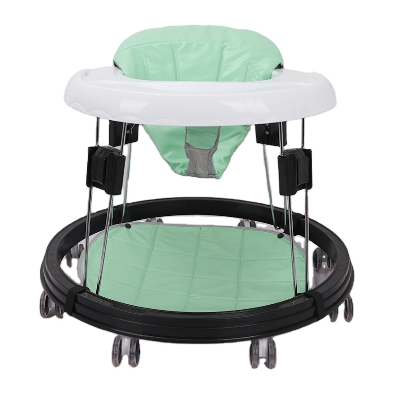 Best selling good quality baby walker/8 wheels plastic for baby first step baby walker push handle