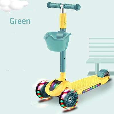 Best-Selling Baby Scooter With Seat – Foldable Adjustable Led Light 3 Wheel Kids Kick Scooter For Children With Music –  Gorgeous Bike
