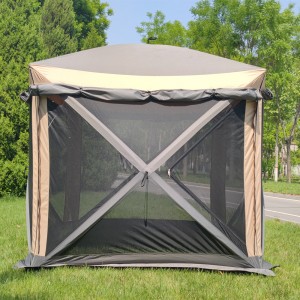 6 страничен засолниште за патувачки екран против комарци Пренослив скокачки шатор за белведер Лесно се поставува за 60 секунди