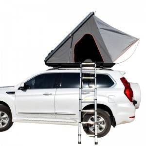ဒီဇိုင်းအသစ် တြိဂံခေါင်မိုး hard shell 2 person aluminium car roof top tent