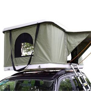 2022 Stíl Nua An tSín Camping Off Road Fiberglass Hard Shell Leantóir Tent Car Díon Barr Tent Saincheaptha