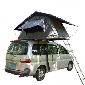 စက်ရုံအရင်းအမြစ် China Hard Shell Roof Tent ဖြန့်ဖြူးသူ 4WD အတွက် သတ္တုအလူမီနီယမ်နှင့် ဖိုက်ဘာမှန်များပါသော Hard Top Truck Tent