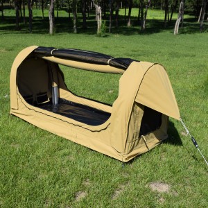 Prenosni luksuzni šotor za kampiranje na prostem, nepremočljiv, napihljiv dvojni šotor Swag