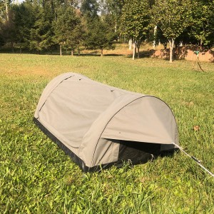 Outdoor canvas dubbellaagse handmatige opblaasbare dubbele SWAG tent