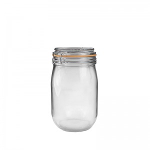 রাবার সীল সহ 300ml Le Parfait Hinged Glass Jar