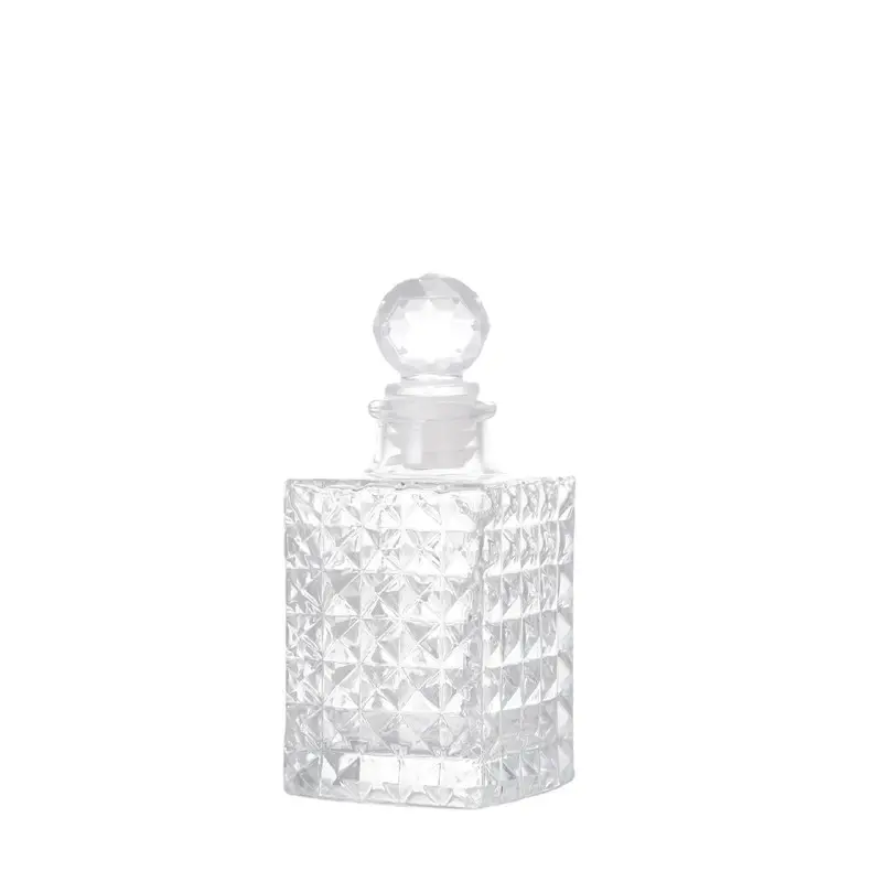 Flacon cu fund rotund de parfum transparent de 100 ml