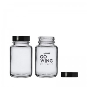 60ml Glass Pharmapac Jar & Black Urea Cap