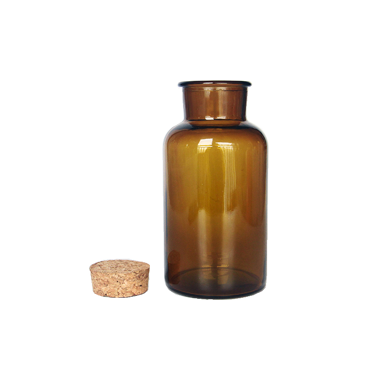 Amber Glass Apothecary Botelya