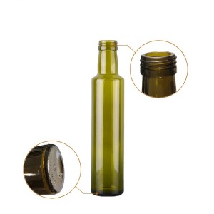 100 ml steklenica za oljčno olje Dorica s plastičnim/aluminijastim pokrovčkom z vstavkom za točilo