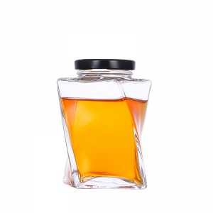 50 ml veleprodajna steklena kvadratna steklenica steklenica za shranjevanje medu