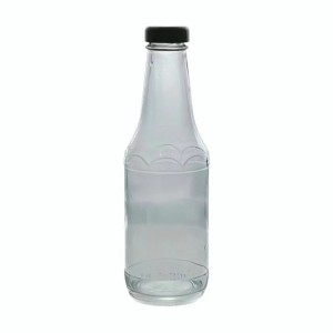 320 ml skaidraus gaiviųjų gėrimų stiklinis butelis