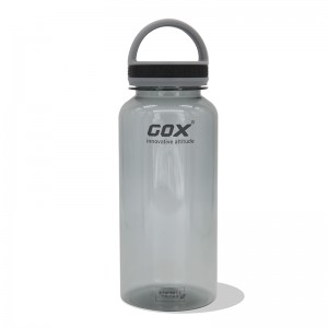 GOX BPA ఉచిత వాటర్ బాటిల్ వెడల్పు నోరు మరియు క్యారీ హ్యాండిల్‌తో