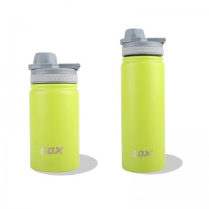 I-GOX Foldable Carry Handle Double Wall Stainless Steel Water Bottle eneNkonzo ye-OEM