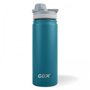 I-GOX Foldable Carry Handle Double Wall Stainless Steel Water Bottle eneNkonzo ye-OEM