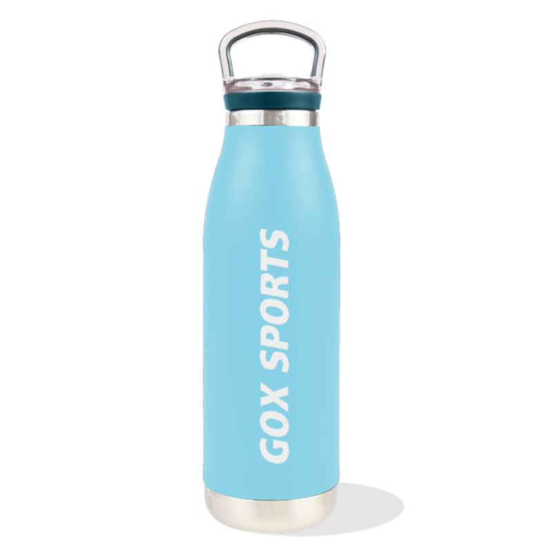 GOX CHINA OEM DOUBLE WALL VACUUM INSULATED STAINLESS STEEL WATER BOTTLE NGA MAY PORTABLE HANDLE UG BUILT-IN INFUSER