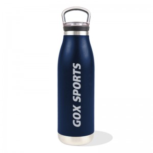 GOX CHINA OEM DOUBLE WALL VACUUM INSULATED STAINLESS STEEL WATER BOTTLE NGA MAY PORTABLE HANDLE UG BUILT-IN INFUSER