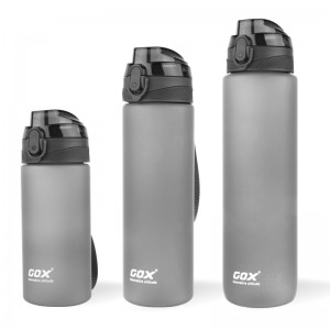 GOX China OEM Auot Open Tritan Bottle na may Carry Strap