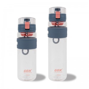 GOX China OEM BPA BEZMAKSAS ūdens pudele ar pārnēsājamu siksnu un noņemamu infuzētāju