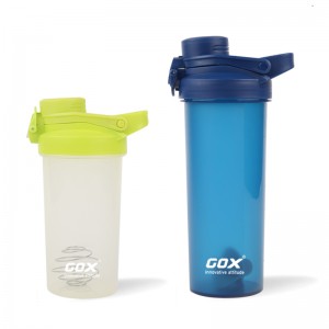 GOX China OEM BPA Senpaga Klasika Shaker Botelo Perfekta por Proteinaj Skuoj