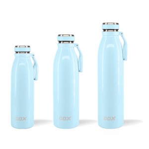 GOX Cina OEM Dual-témbok Insulated Botol Cai Stainless Steel jeung Mawa Pakem