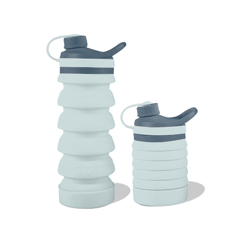 GOX ଚାଇନା OEM ଫୋଲଡେବଲ୍ BPA ମାଗଣା ସିଲିକନ୍ ପାଣି ବୋତଲ |