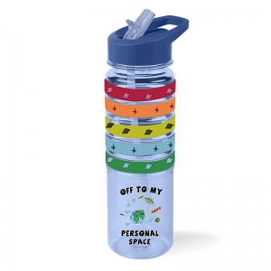 GOX China OEM Kids Water Bottle nga adunay Straw Lid