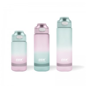 GOX China OEM Sports Tritan vandens butelis su plačia burna