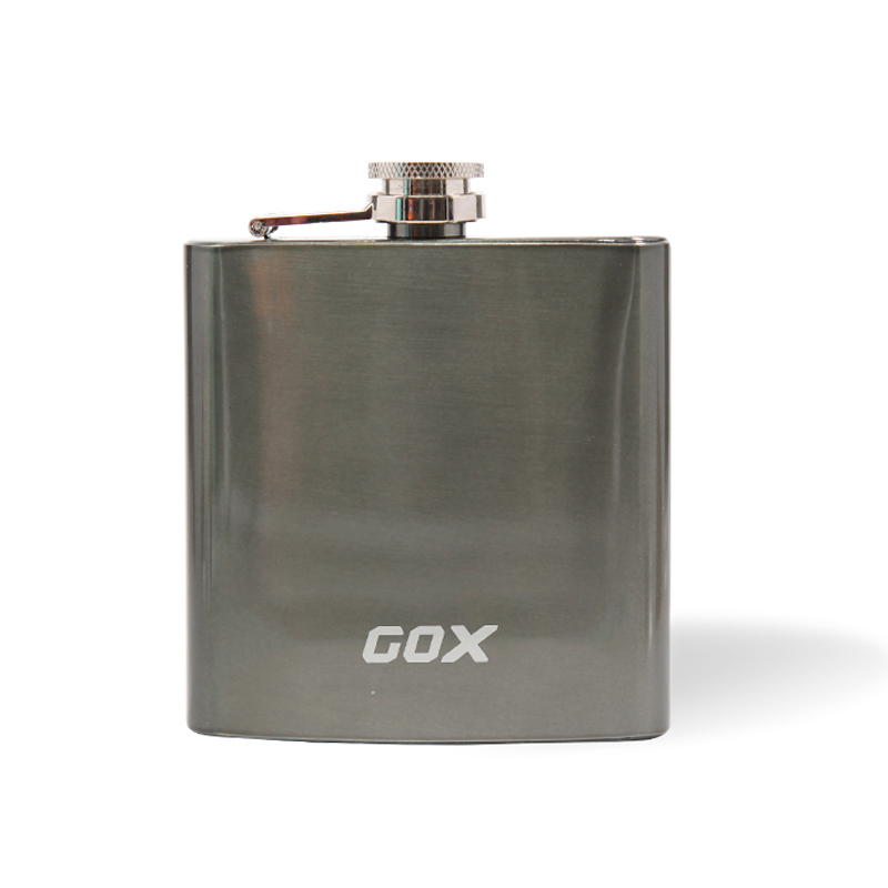 GOX 6oz Steel Pocket Hip Flask