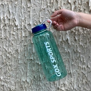 Botella de agua GOX Tritan con bucle de transporte con boca ancha libre de BPA para fitness, entusiastas del aire libre