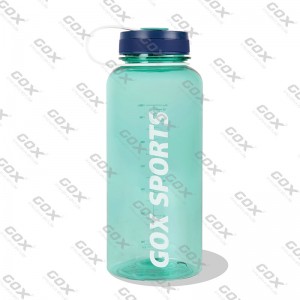 GOX Tritan پاڻيءَ جي بوتل ڪيري لوپ سان وائڊ مائوٿ BPA مفت فٽنيس لاءِ، ٻاهرين شوقينن لاءِ