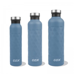 GOX Biyu bango Vacuum Insulated Bakin Karfe Water Bottle China OEM