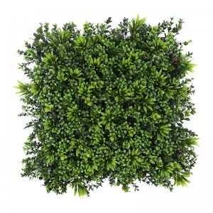Falske plastplanter Hagedekor Buksbompanel Topiary Hekk Grønn kunstgressplanter Vegg til dekorasjon
